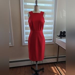 J. Crew Fitted Red Sheath Dress